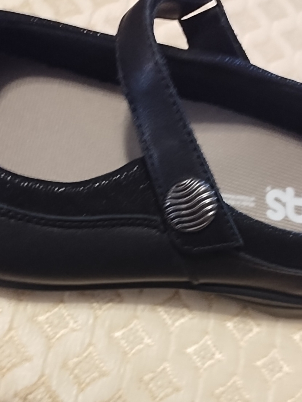 SAS Black Mary Jane Walking Shoe - Picture 8 of 10